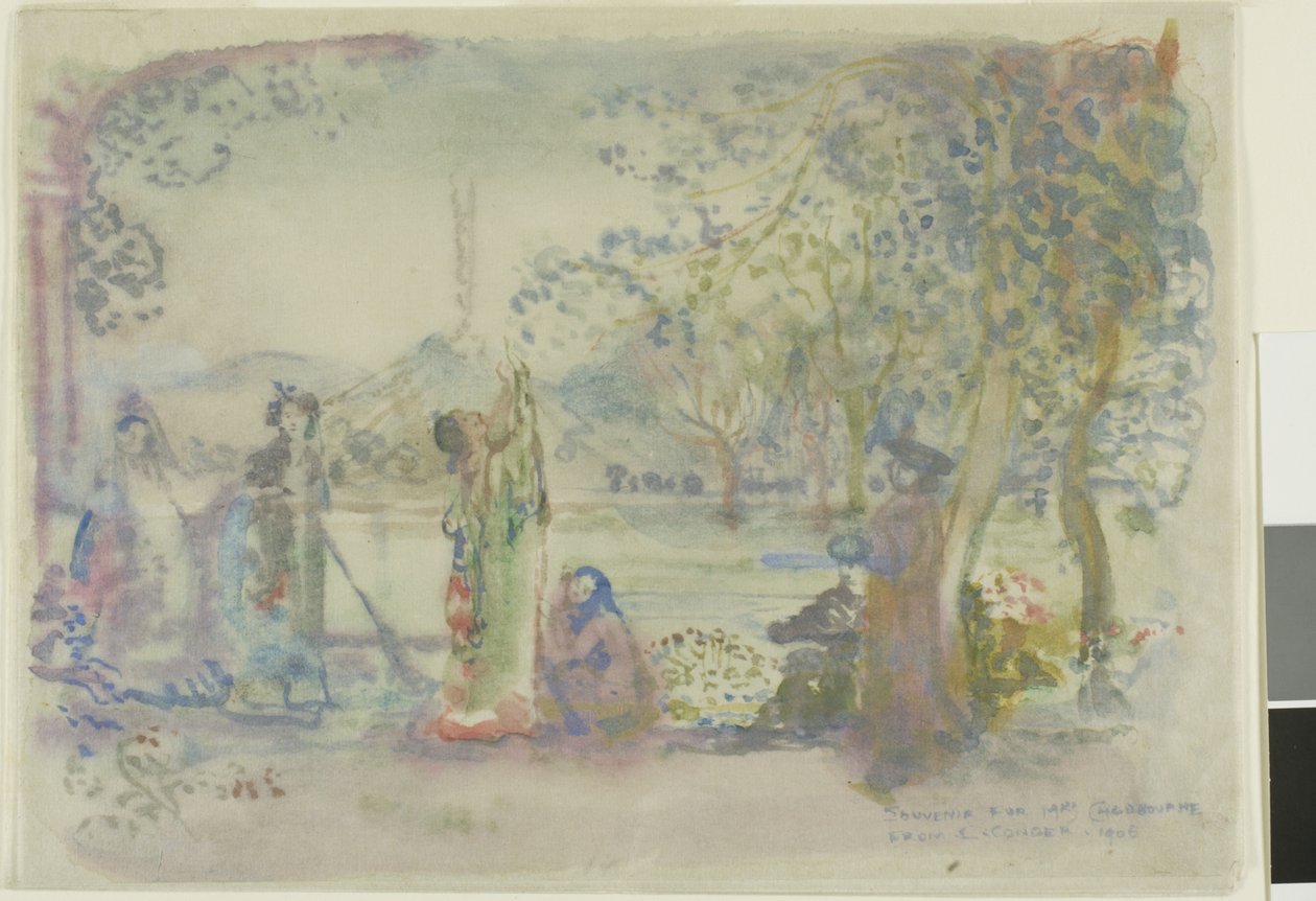 Scène sur un lac le matin - Charles Edward Conder