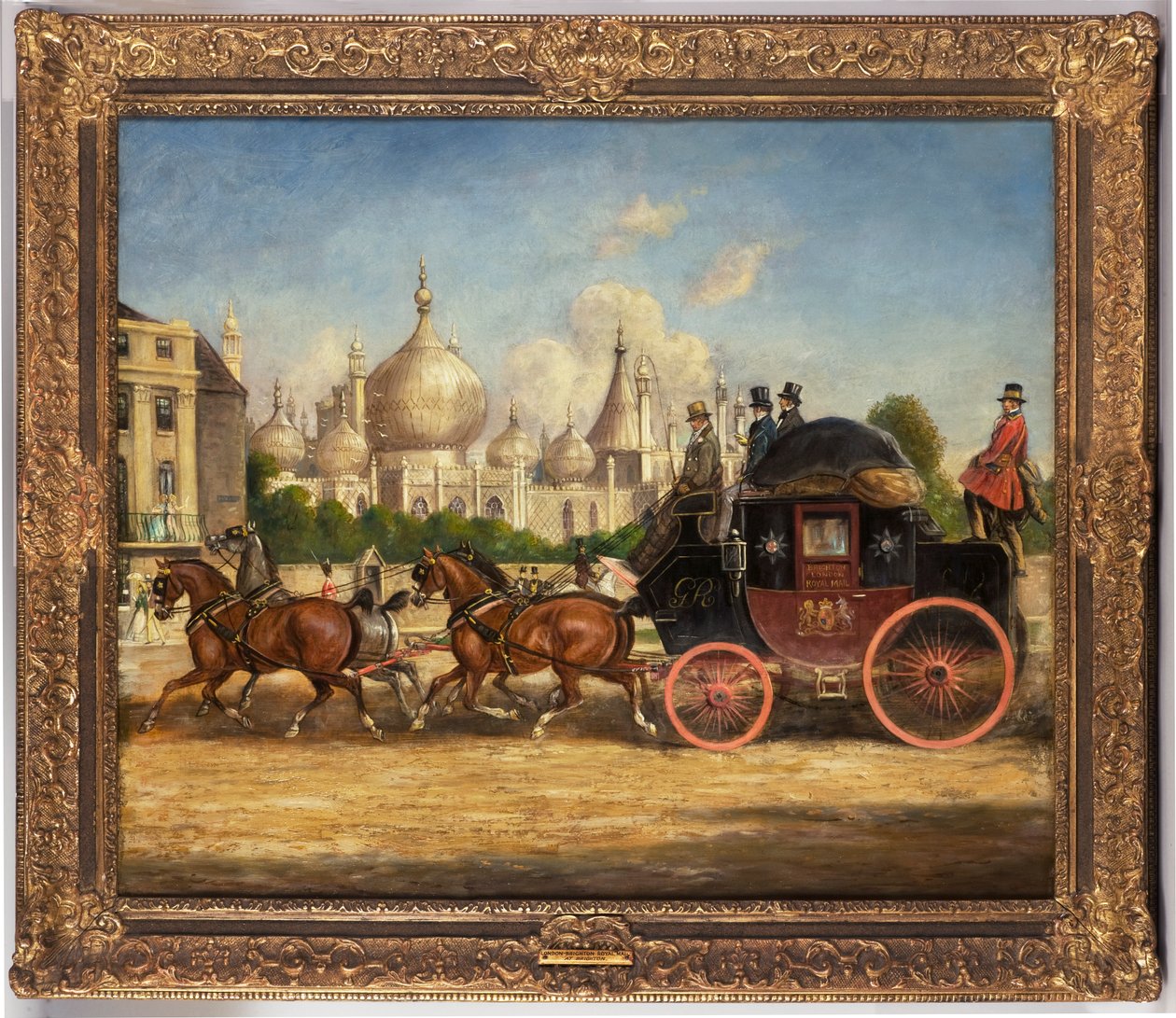 Le mail coach Londres-Brighton devant le Royal Pavilion, Brighton - Charles Cooper Henderson