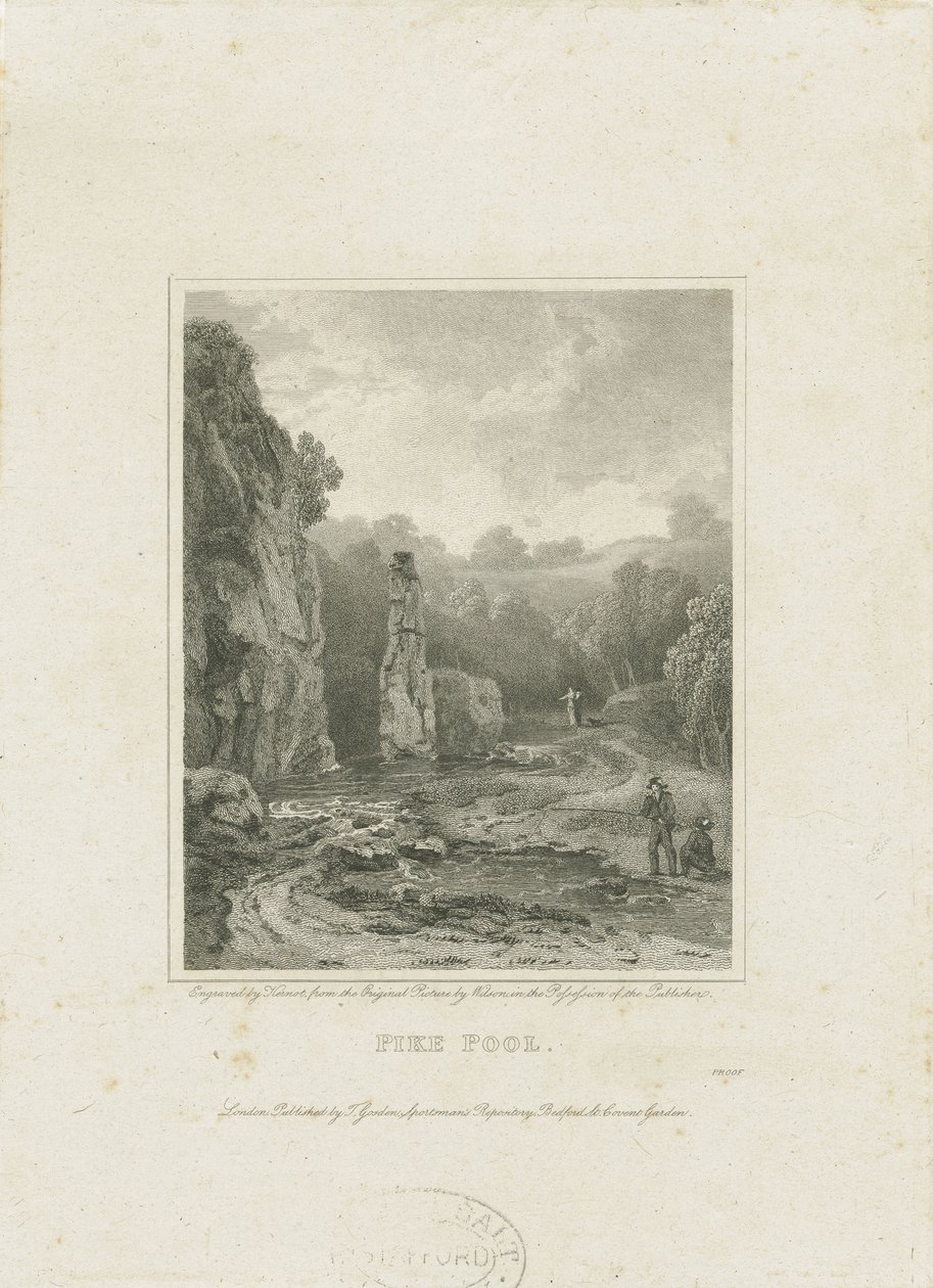 Dovedale - Maison de pêche de [Charles] Cotton: gravure, nd [?19th cent] - Charles Cotton