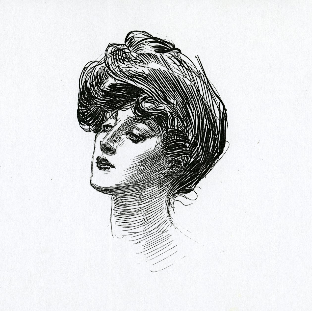 Une fille Gibson, vers 1902 - Charles Dana Gibson