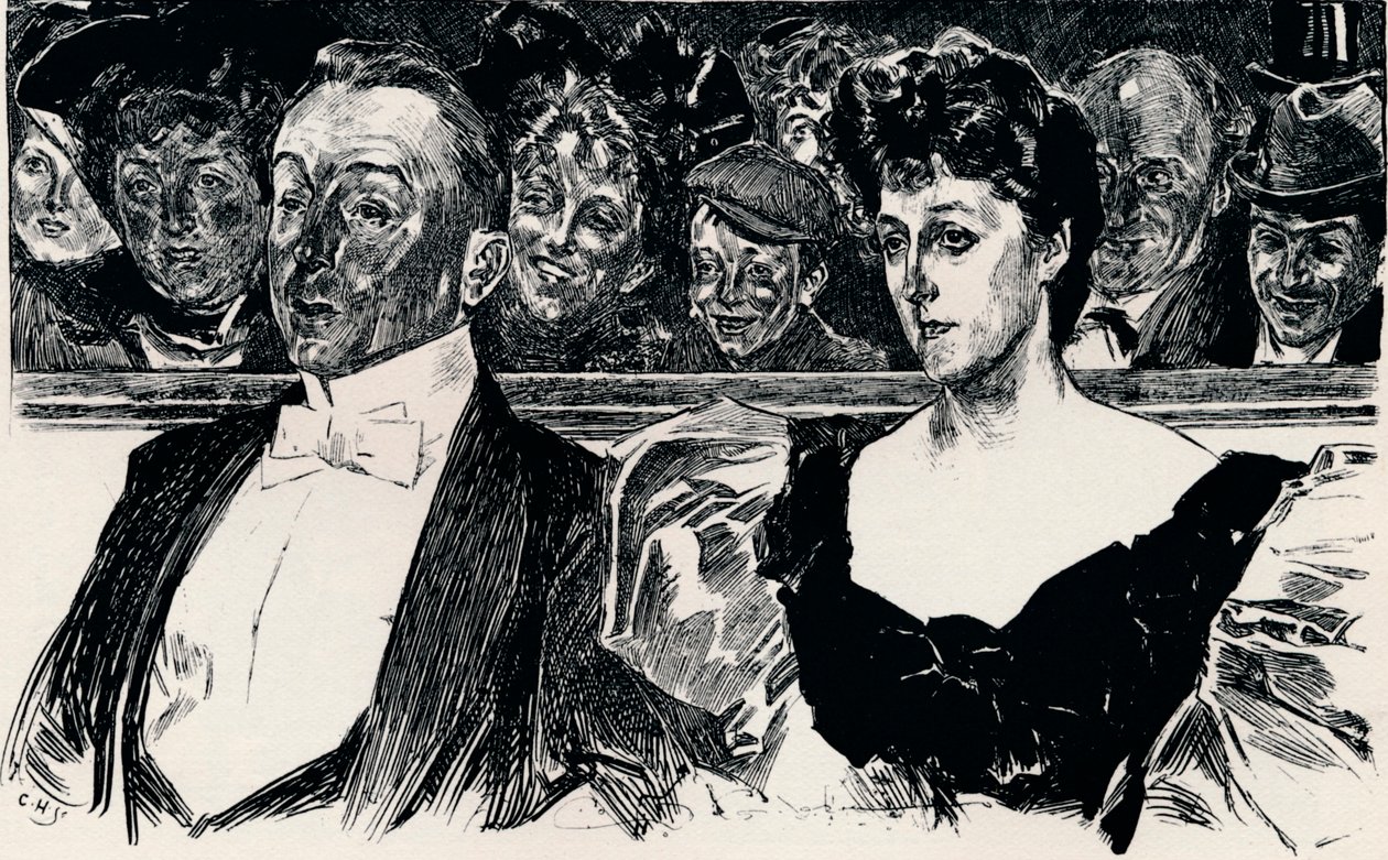 Au théâtre, vers 1876-1898, 1898 - Charles Dana Gibson