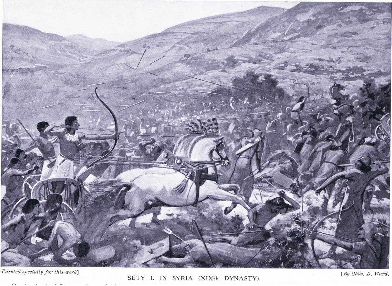 Sety I en Syrie (XIXe dynastie), c.1920 | Estampe d'art