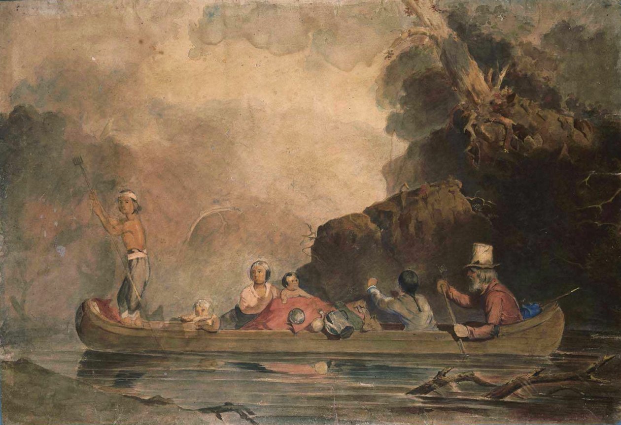 Le trappeur et sa famille - Charles Deas
