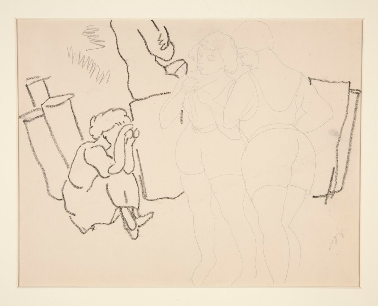 Quatre figures sur la plage, probablement à Provincetown - Charles Demuth