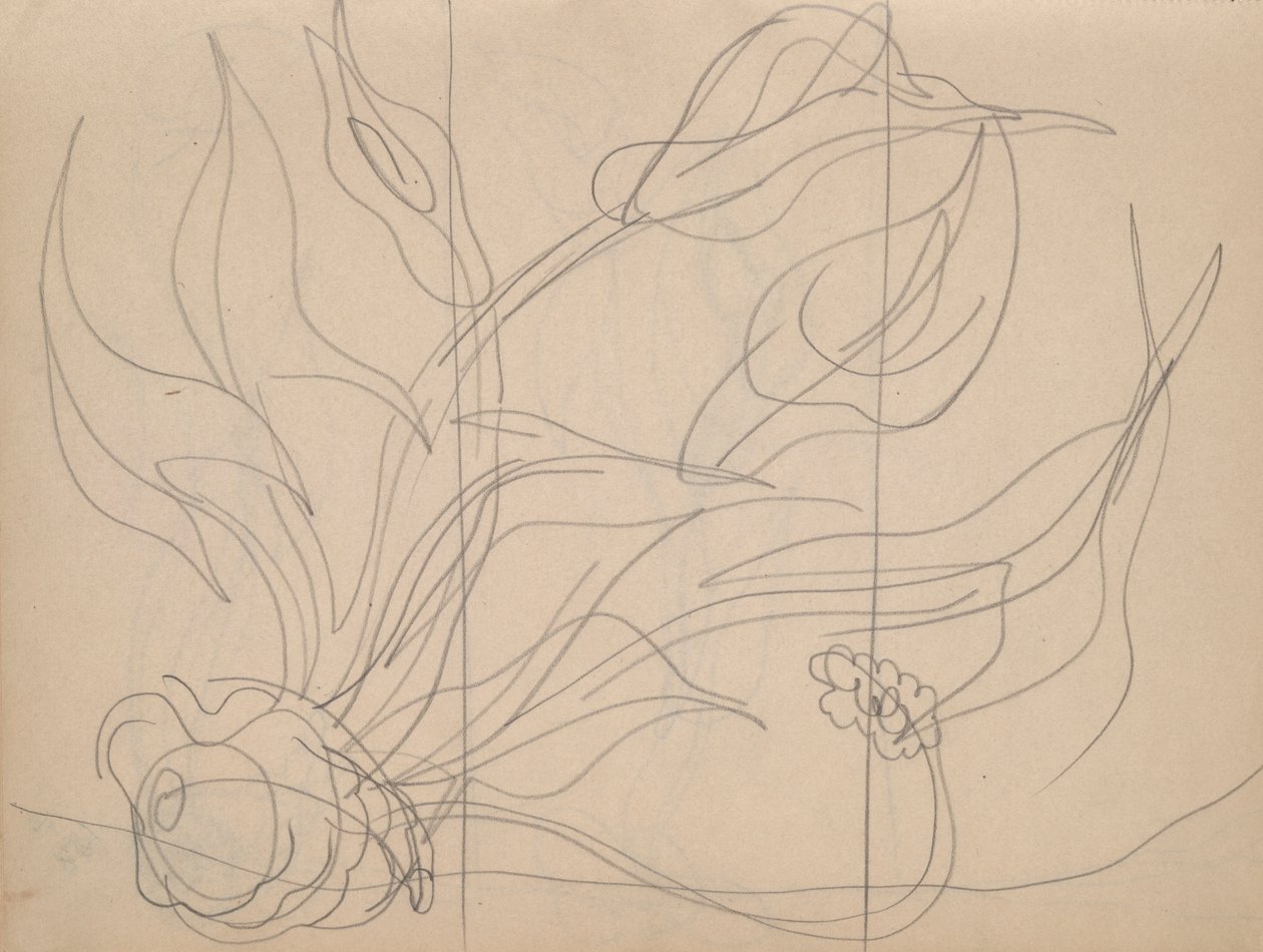 Carnet de croquis : 36 pages au total, contenant 28 croquis (y compris des études pour Demuth) - Charles Demuth