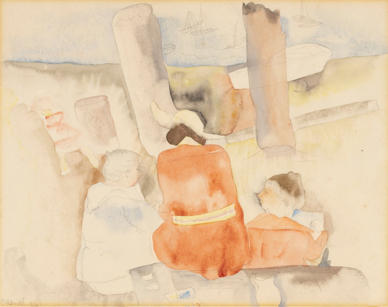 Esquisses de trois personnages - Charles Demuth