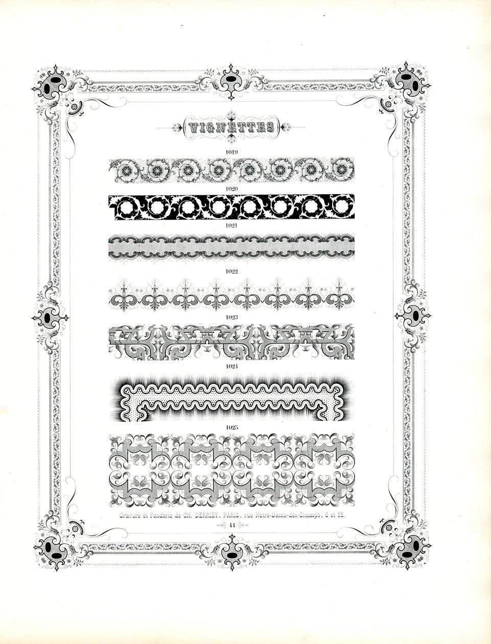 Motifs ornementaux élégants pour l