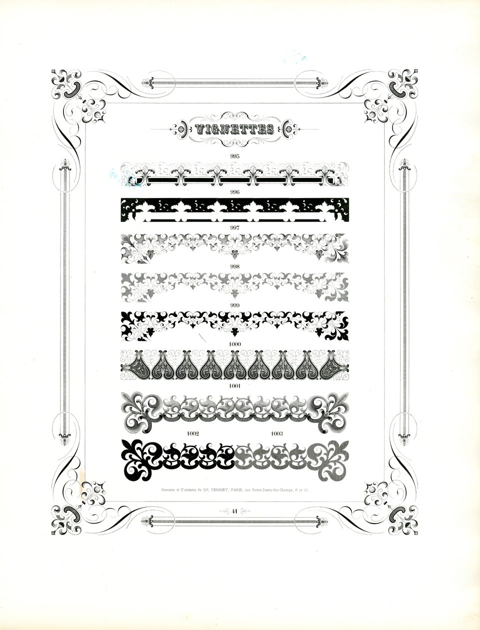 Bordures ornementales et règles décoratives (imprimé) - Charles Derriey