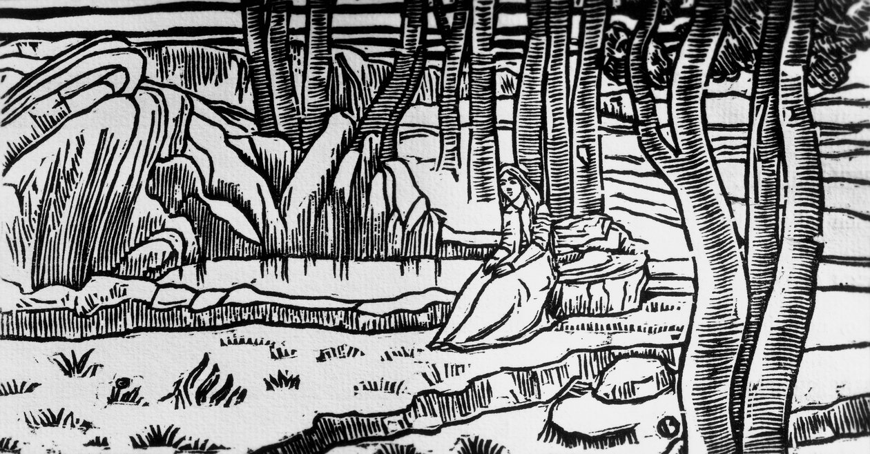 Gravure sur bois de Charles Doudelet (1861-1938) pour 
