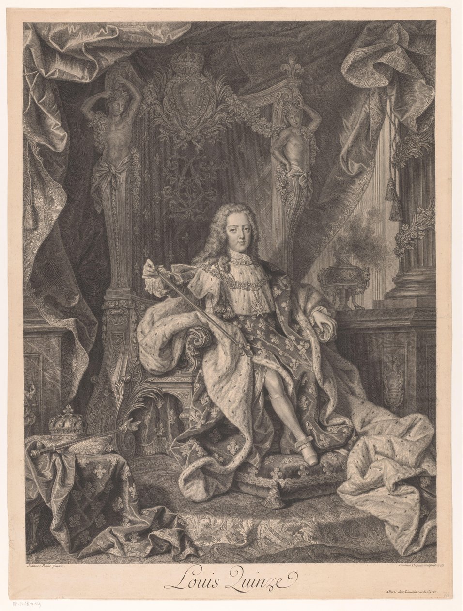 Portrait de Louis XV de France - Charles Dupuis