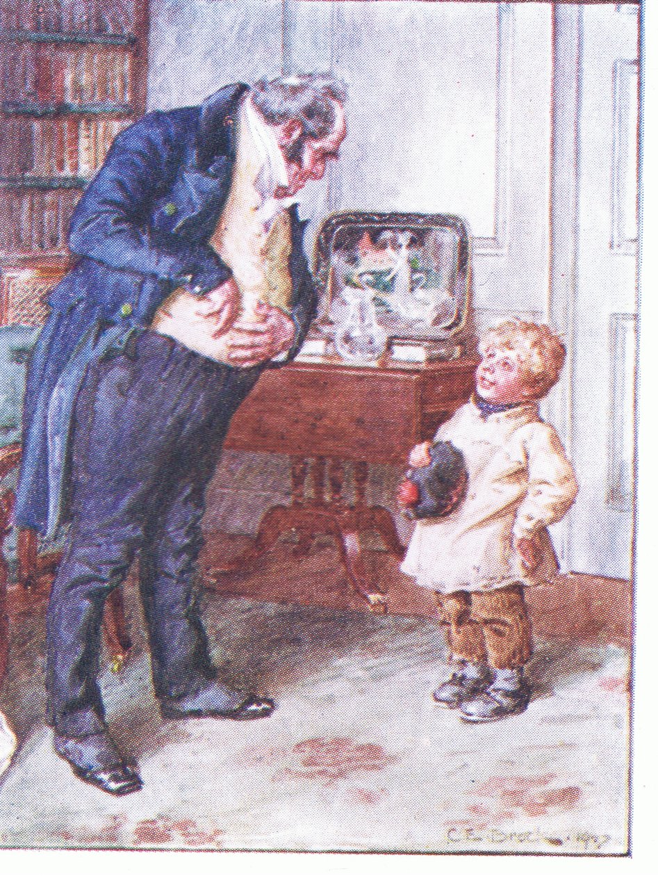 Comment sont vos inclinations pour six pence, illustration de Prescription du Dr Marigold - Charles Edmund Brock