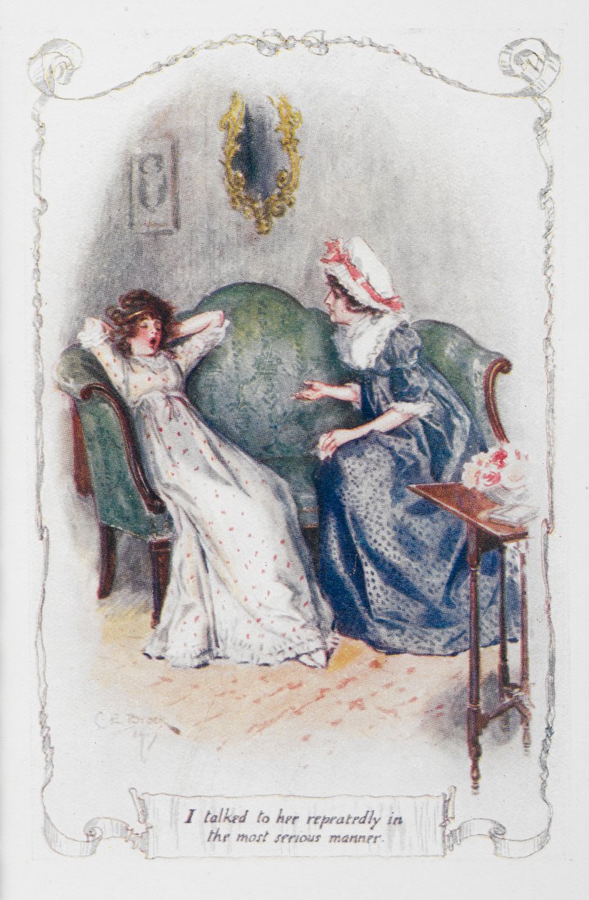 Je lui ai parlé à plusieurs reprises de la manière la plus sérieuse, illustration de 