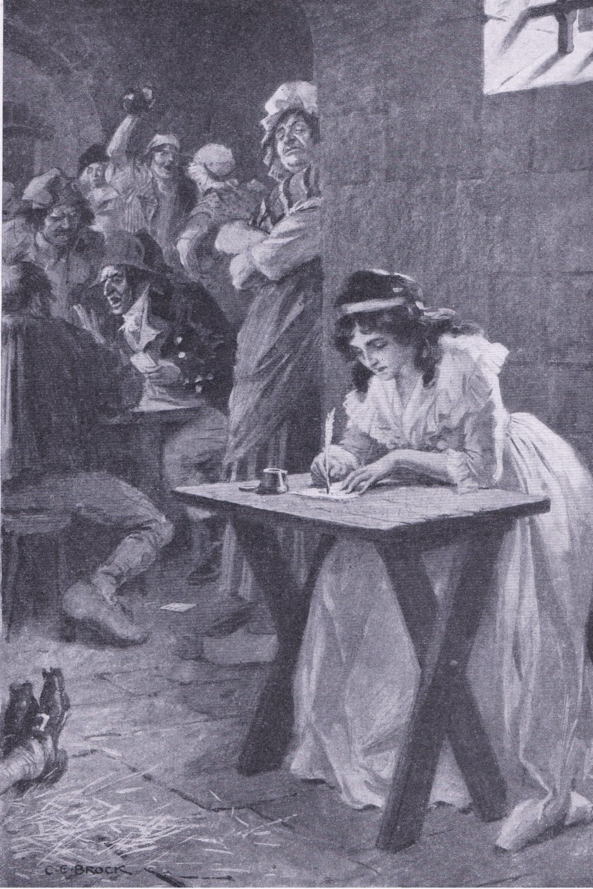 Madame Roland écrit à sa fille, de Mon Magazine, publié en 1922 - Charles Edmund Brock