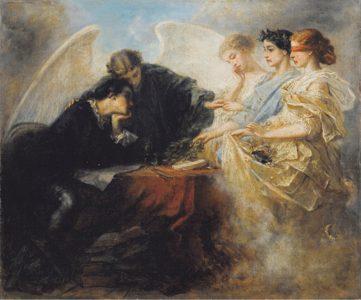 Jeune homme au carrefour, 1856 - Charles Edouard de Beaumont