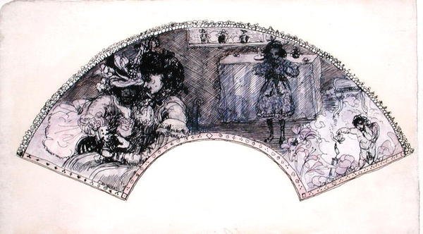 Design de ventilateur (Le Boudoir) - Charles Edward Conder