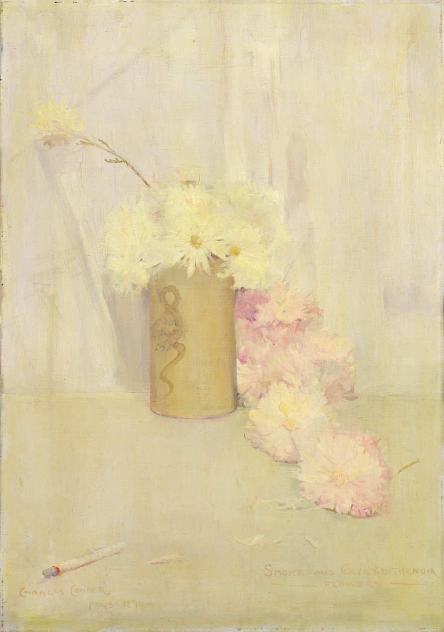 Fumée et fleurs de chrysanthème - Charles Edward Conder