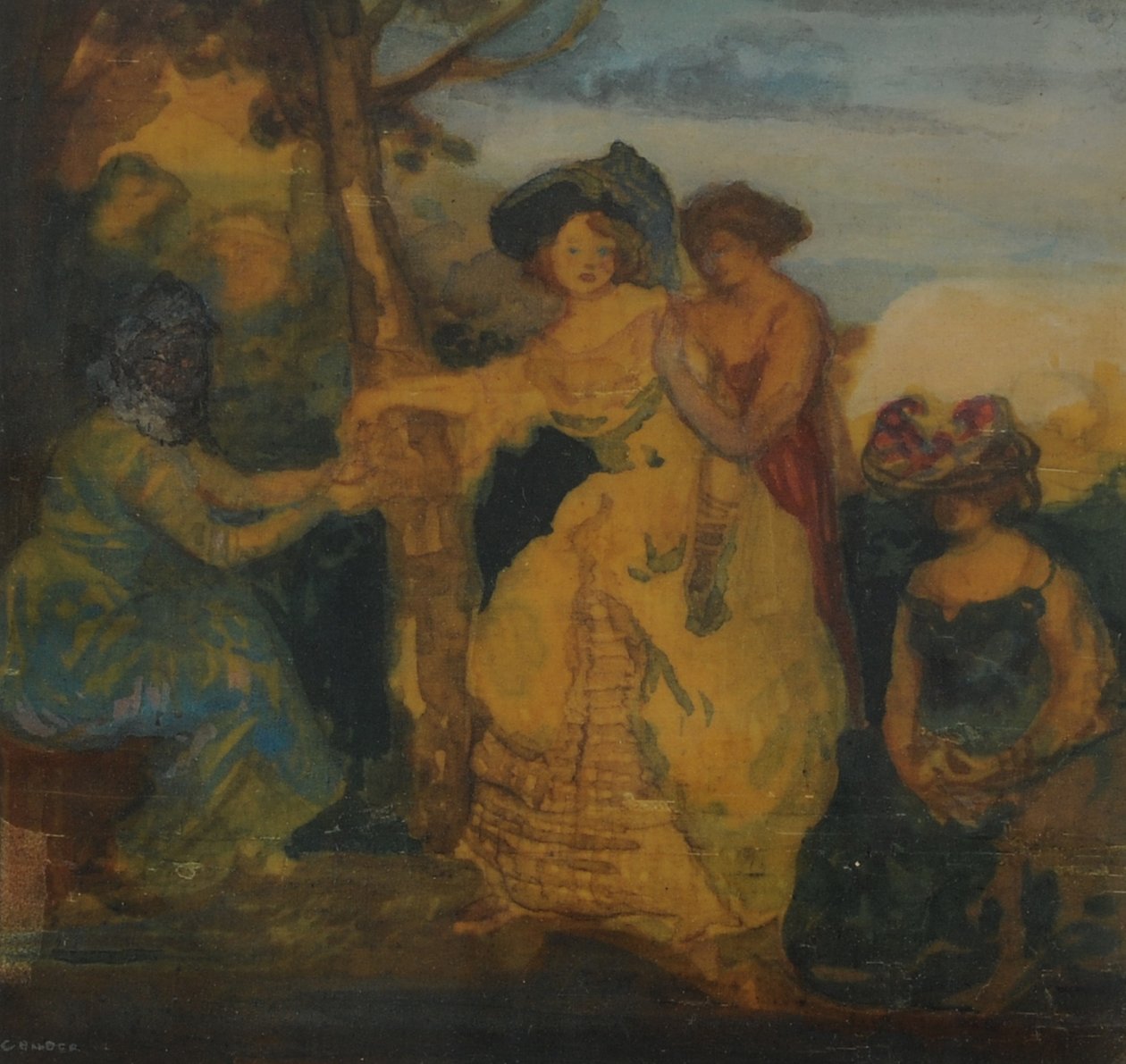 La diseuse de bonne aventure - Charles Edward Conder