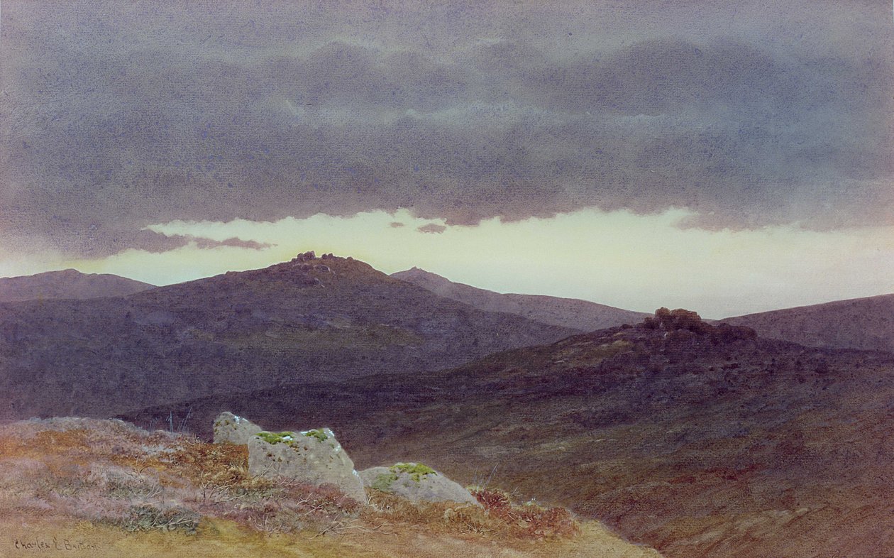 Crépuscule sur Dartmoor - Charles Edward Jr. Brittan
