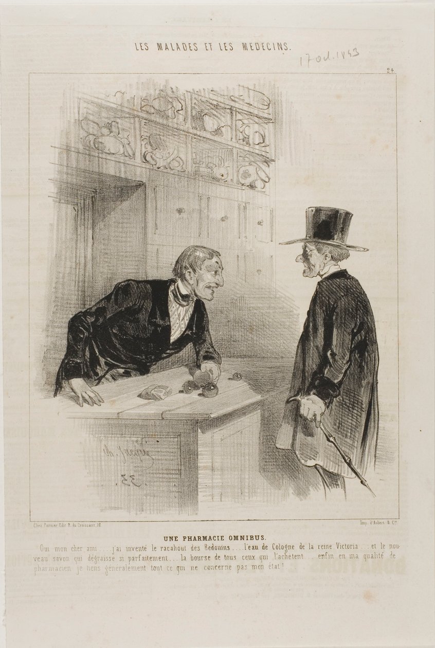 Une pharmacie pour chaque besoin (planche 24) - Charles Emile Jacque