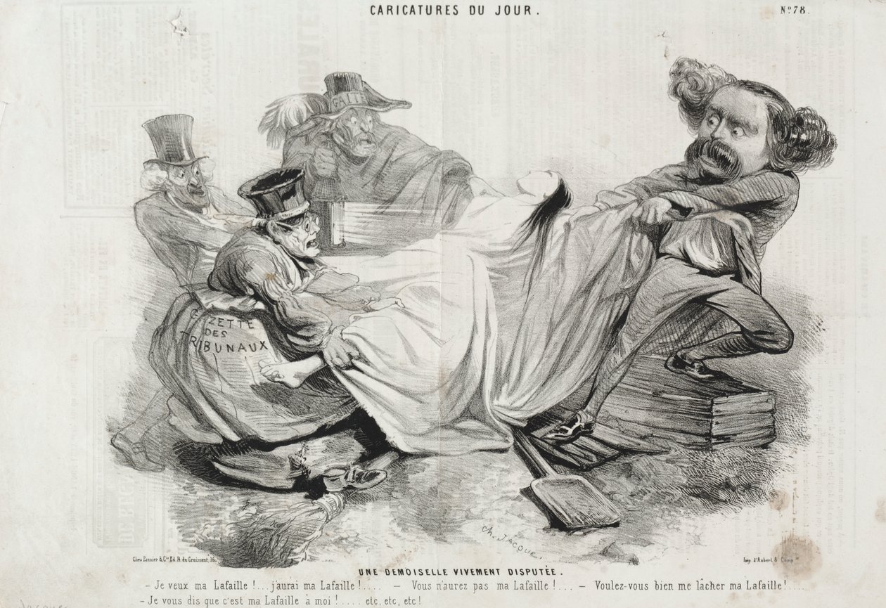 Une jeune femme intensément contestée - Charles Emile Jacque