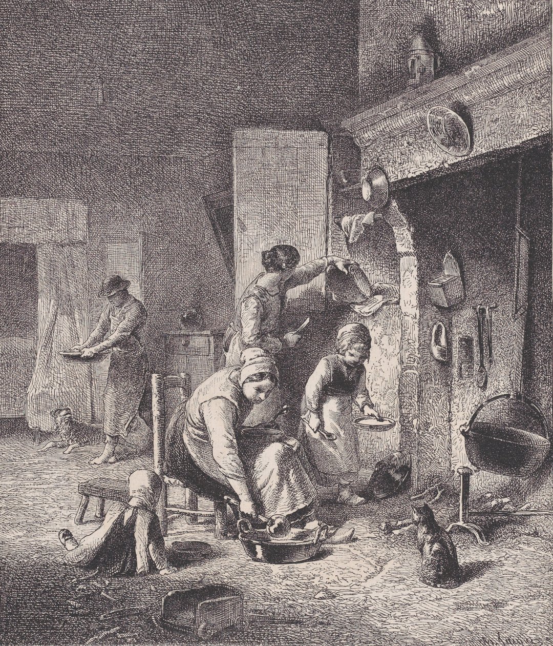 Gruau, du Magasin Pittoresque, vers 1852 - Charles Emile Jacque