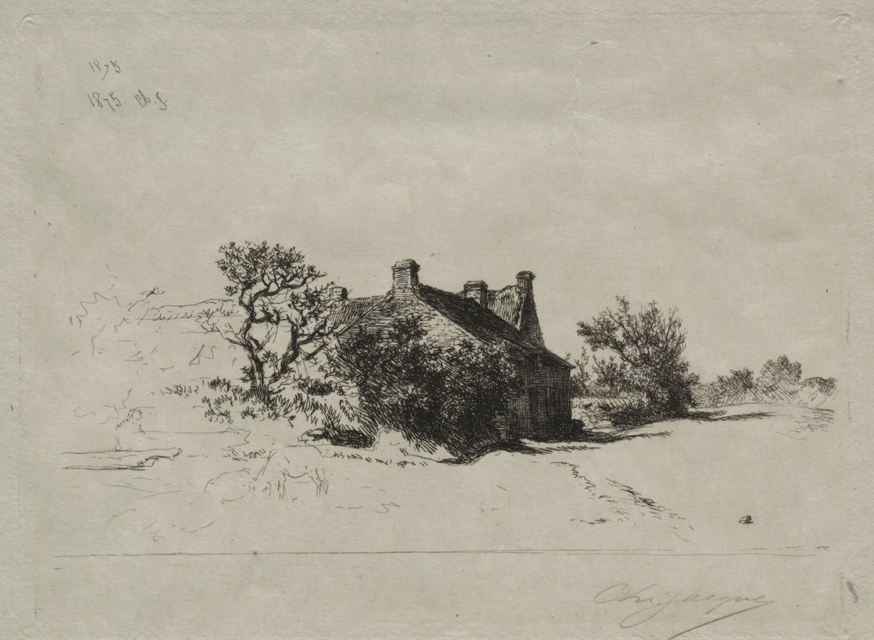Les Petites Maisons Kercassier - Charles Emile Jacque