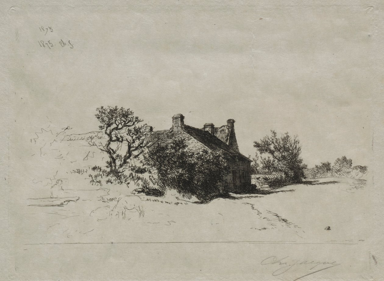 Les Petites Maisons Kercassier, 1875 - Charles Emile Jacque