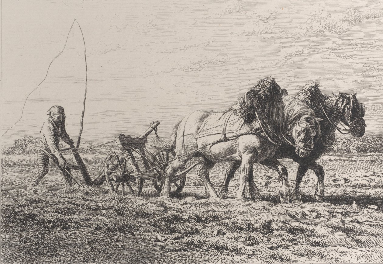 Labourage - Charles Emile Jacque
