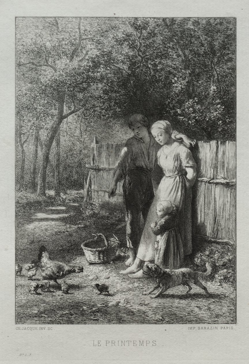 Printemps - Charles Emile Jacque