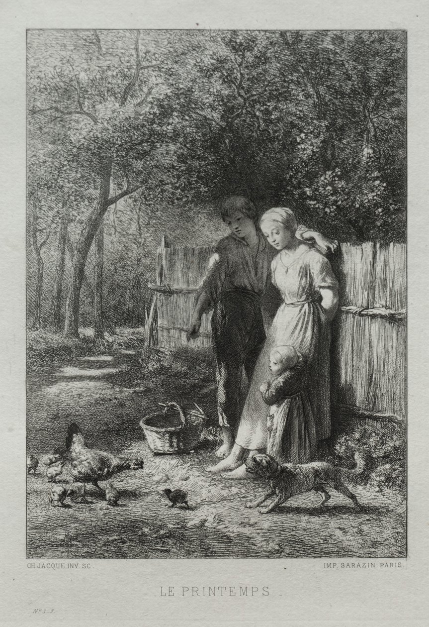 Printemps - Charles Emile Jacque
