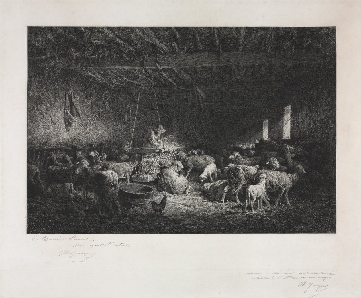 Stable - Charles Emile Jacque