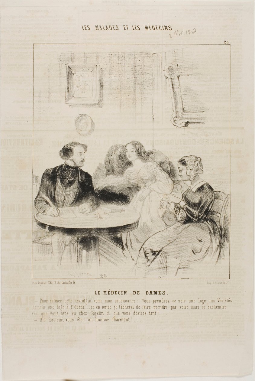 Le médecin des dames (planche 23) - Charles Emile Jacque