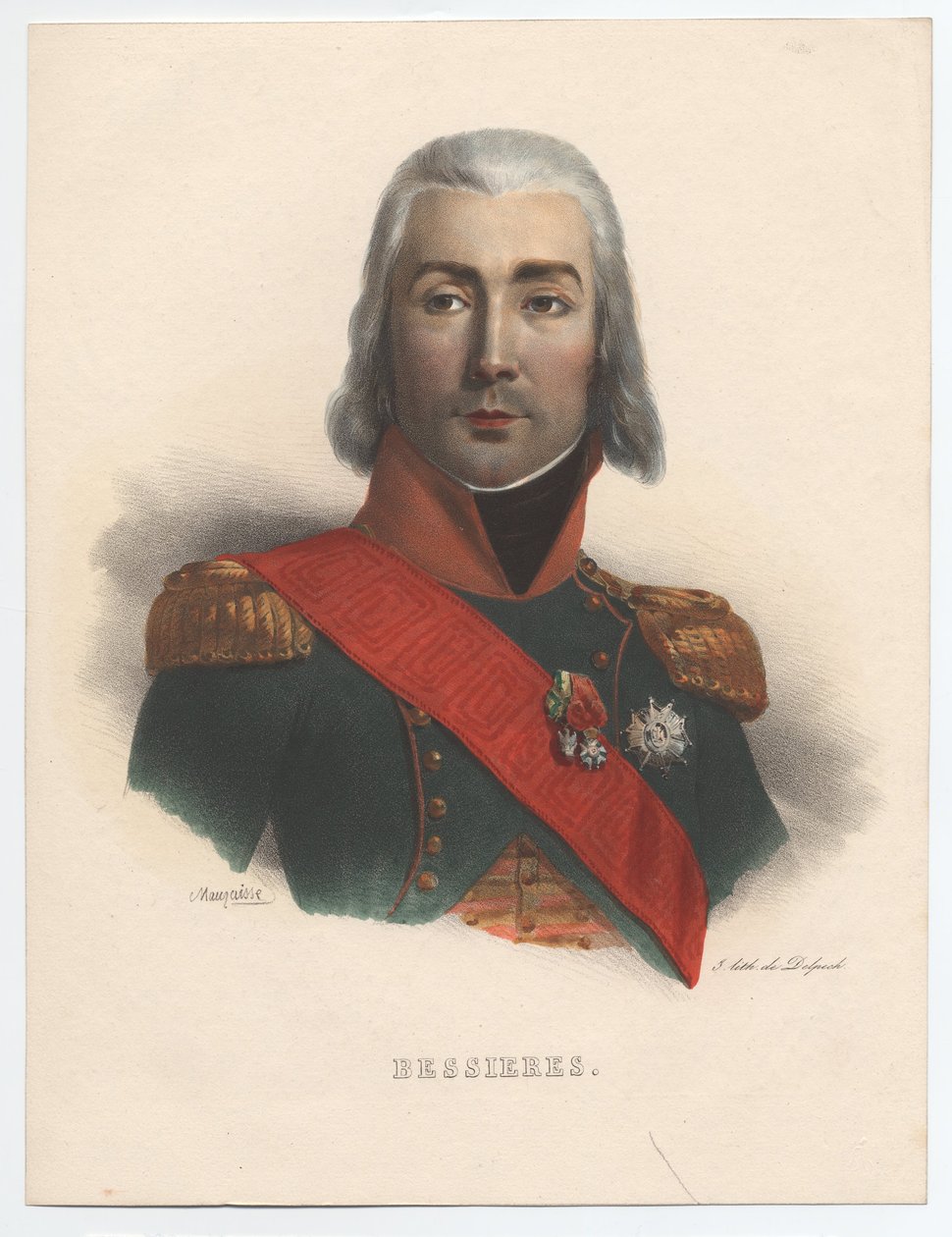 Portrait de Jean-Baptiste Bessières 1768-1813, Maréchal de France - Charles Emile Mauraisse
