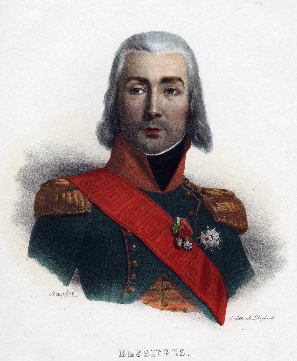 Portrait de Jean-Baptiste Bessières, maréchal de France - Charles Emile Mauraisse
