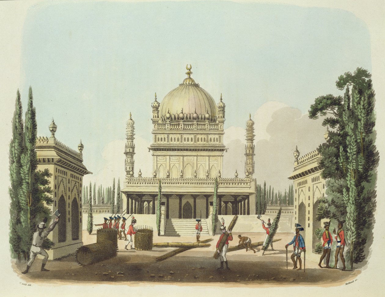 Le tombeau de Hyder Ali et Tippoo Sultan, planche 49 de 
