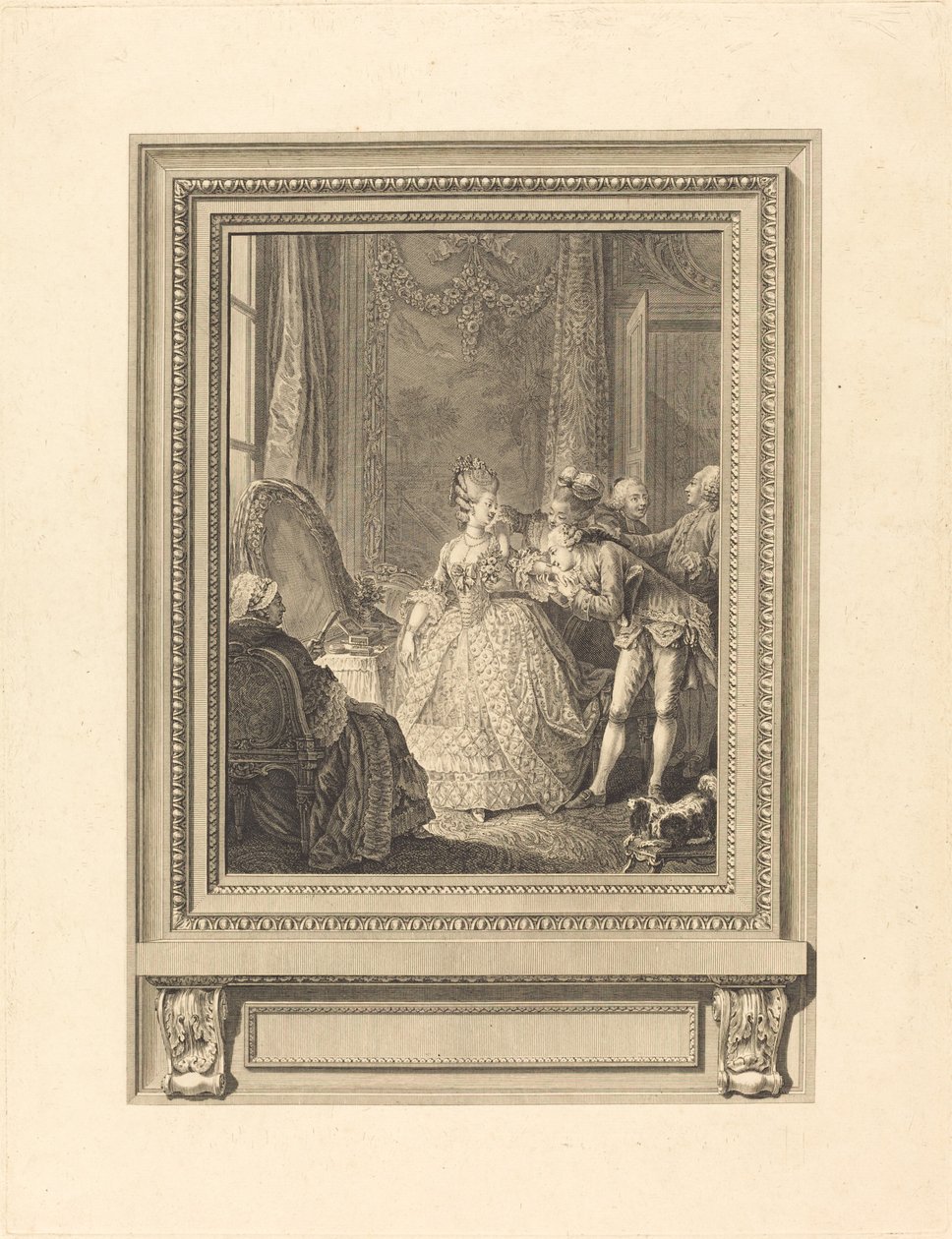 Le jour - Charles Emmanuel Patas after Charles Eisen