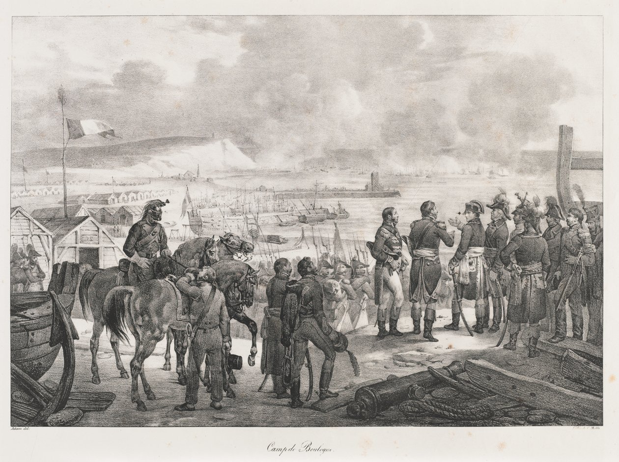 Camp à Boulogne, début du XIXe siècle - Charles Etienne Pierre Motte