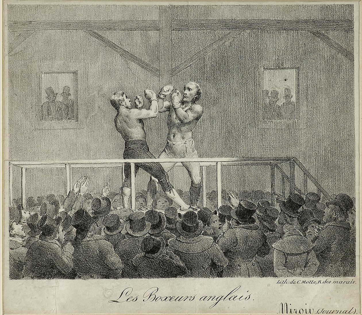 Boxeurs anglais - Charles Etienne Pierre Motte