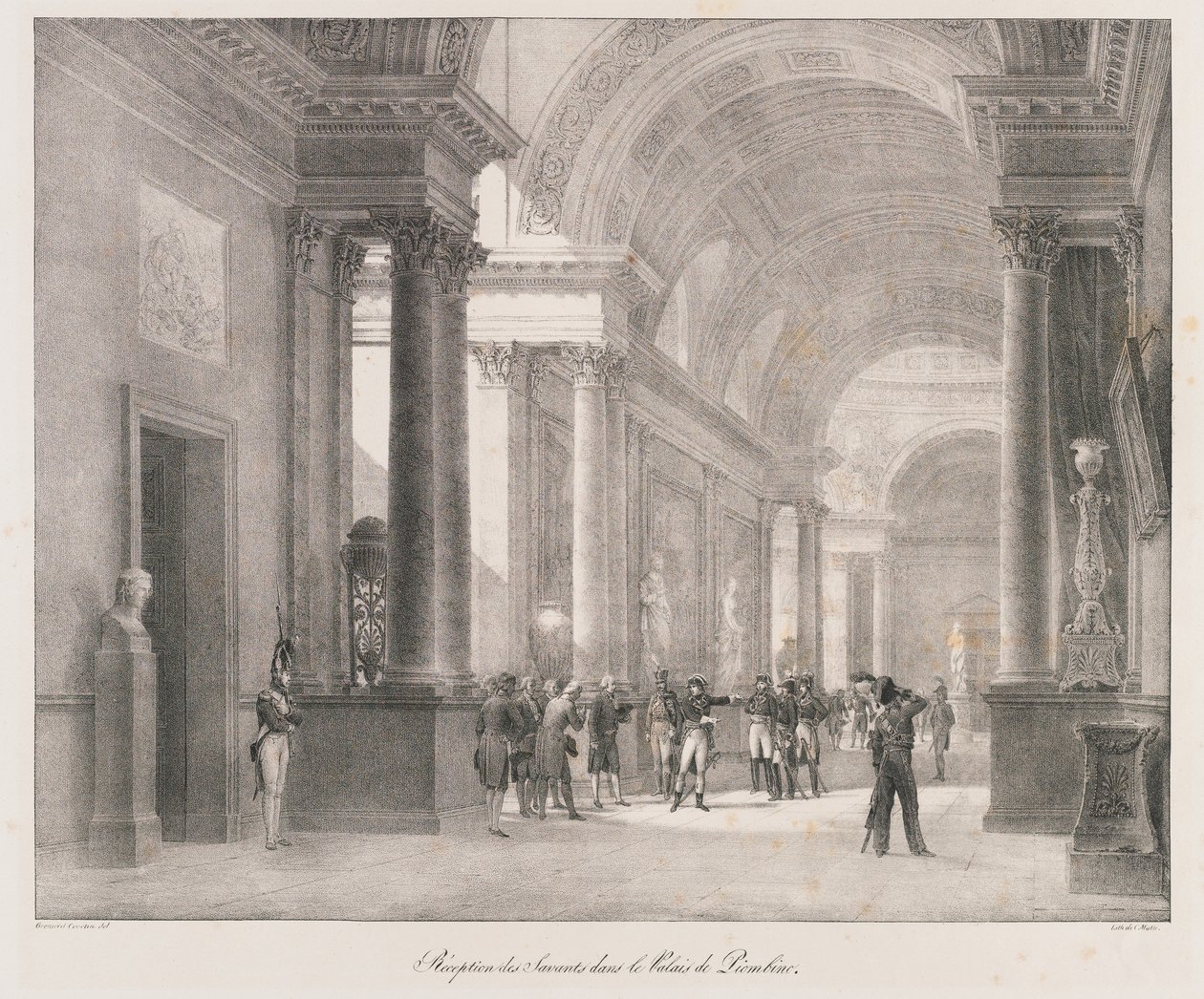 Réception des savants, début du 19e siècle - Charles Etienne Pierre Motte