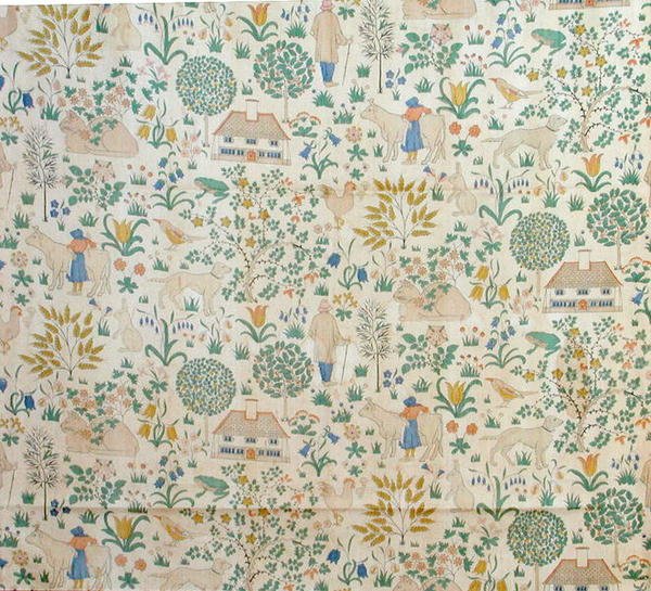 La Maison que Jack a Construite, fabriquée par Morton Sundour - Charles Francis Annesley Voysey