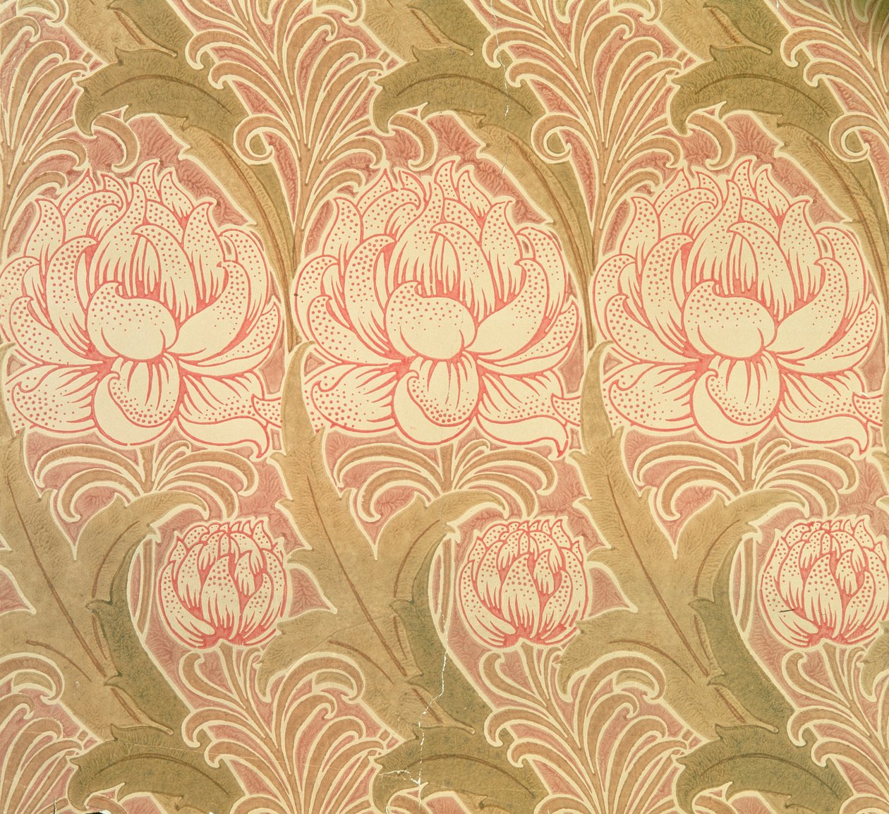 Papier peint conçu par Voysey, victorien - Charles Francis Annesley Voysey