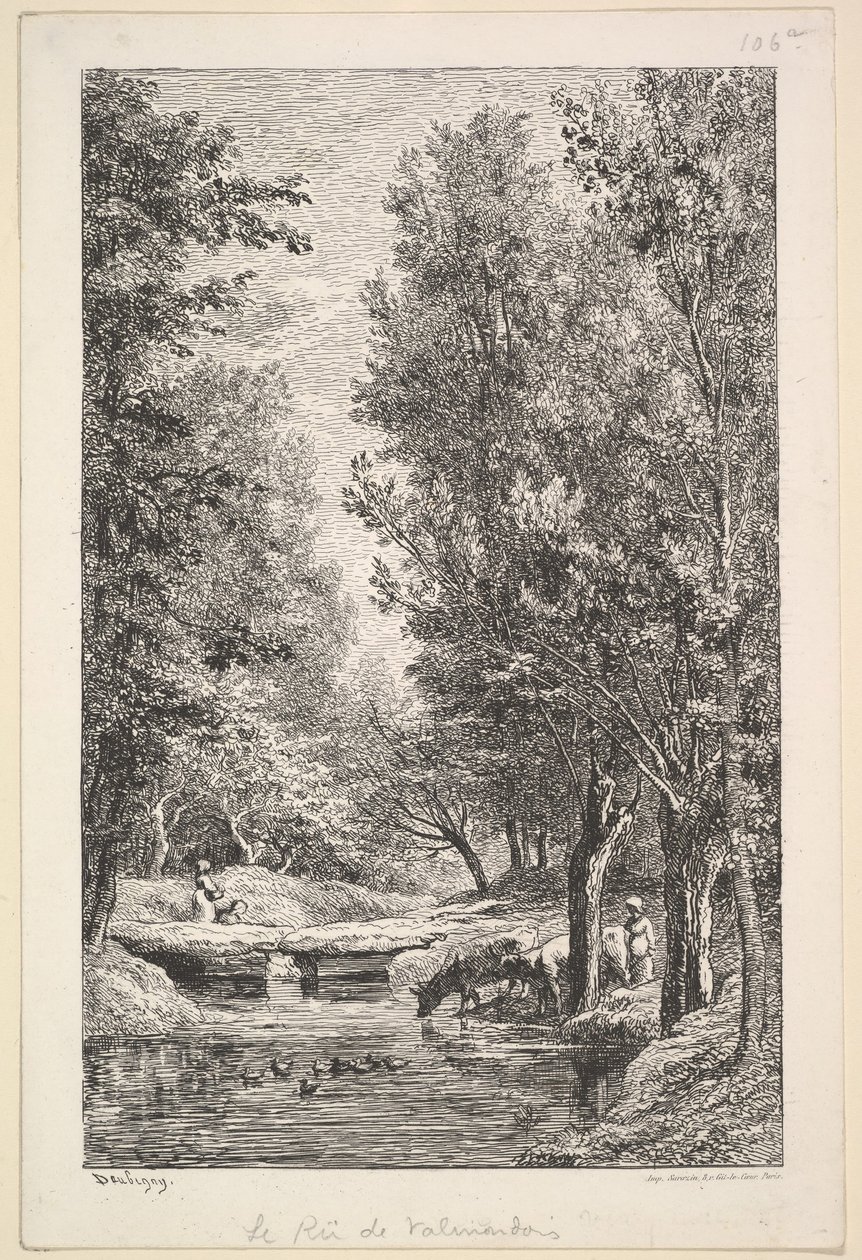 Un ruisseau dans la vallée de Mondois, 1835-78 - Charles Francois Daubigny