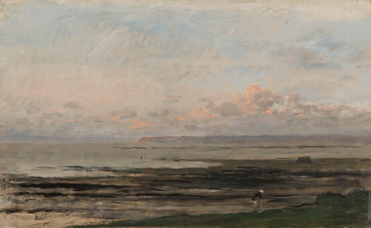 Plage à marée basse - Charles Francois Daubigny