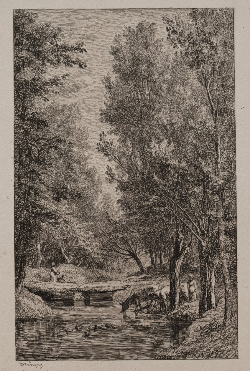 Ruisseau dans la vallée de Mondois, vers 1862 - Charles Francois Daubigny