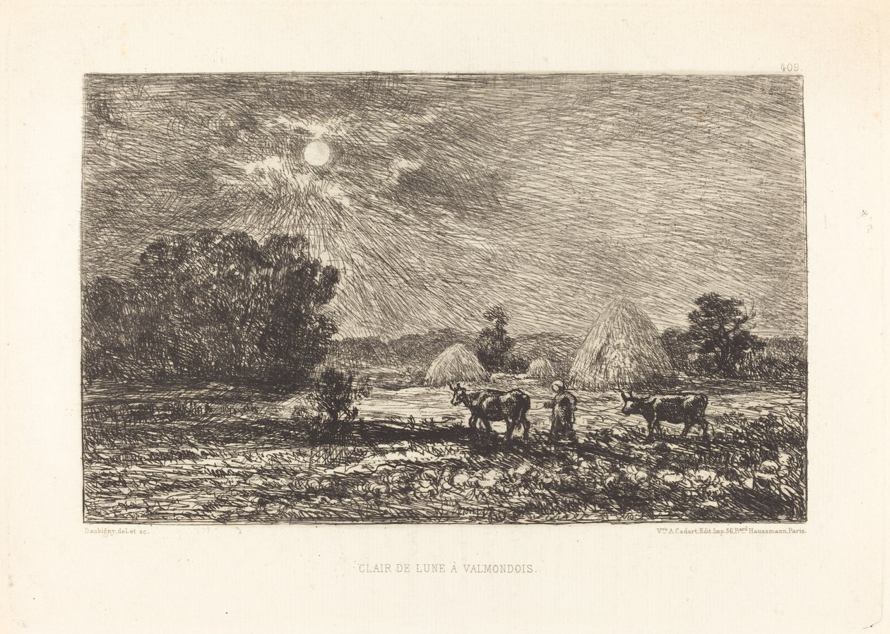 Clair de lune à Valmondois - Charles Francois Daubigny