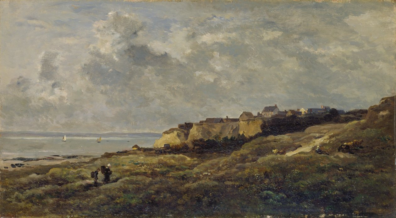 Paysage côtier en Normandie (Villerville-sur-Mer) - Charles Francois Daubigny