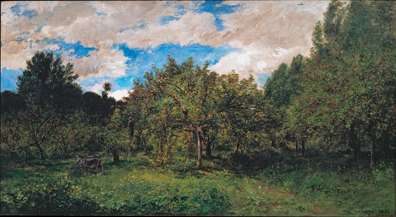 Verger français au temps de la récolte (Le verger) - Charles Francois Daubigny