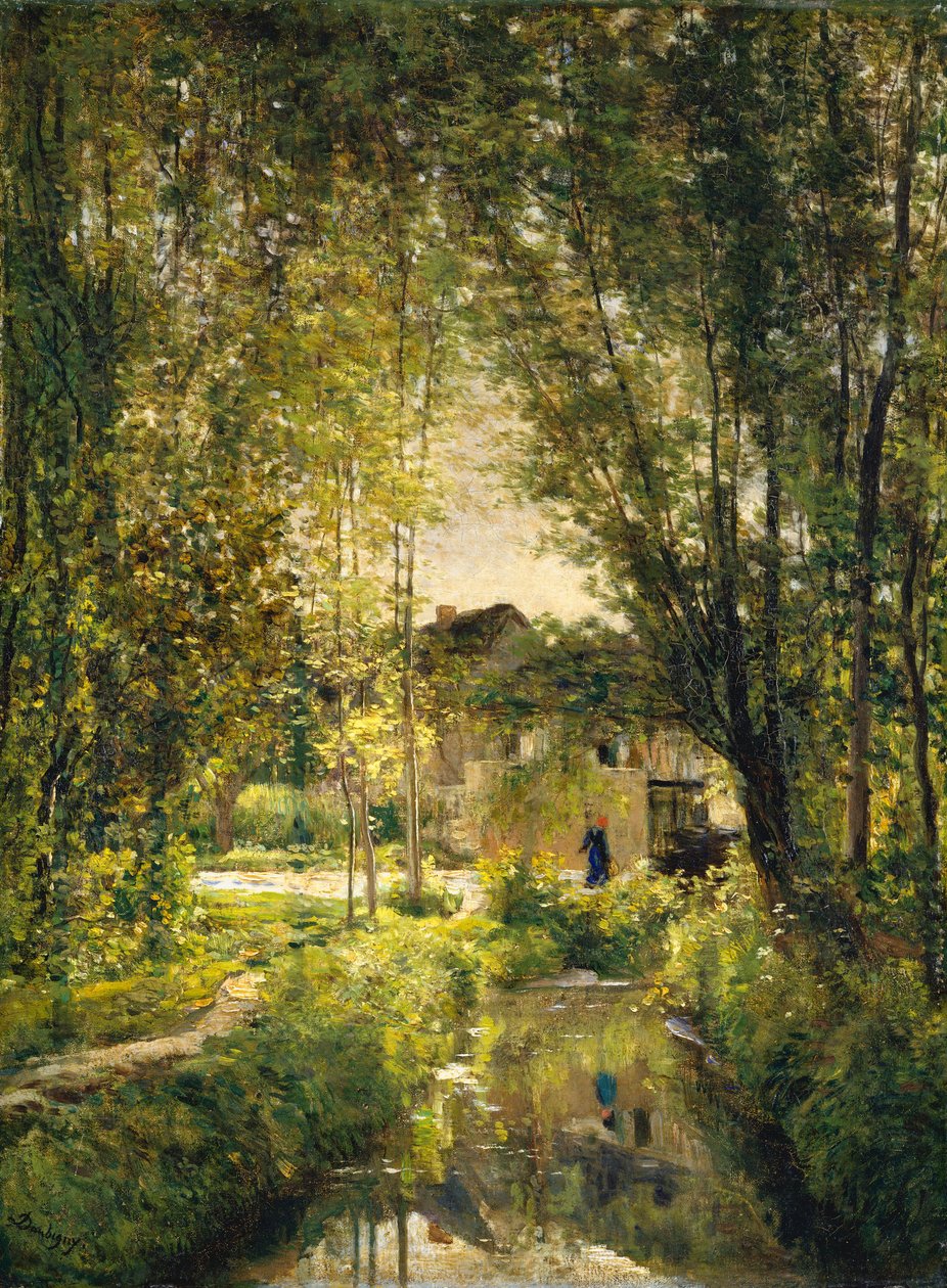 Paysage avec un ruisseau ensoleillé - Charles Francois Daubigny