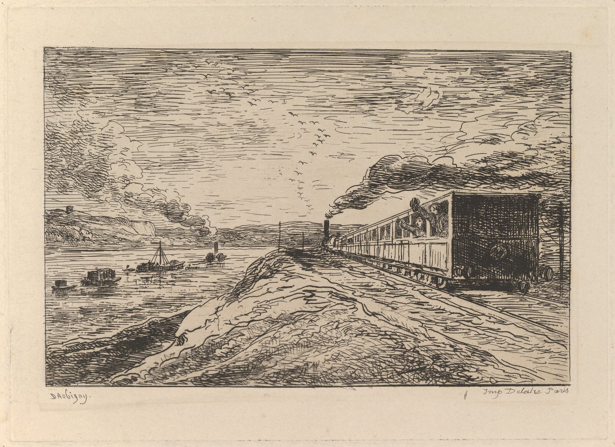 Le Départ Le Retour, de Le Voyage en bateau - Charles Francois Daubigny