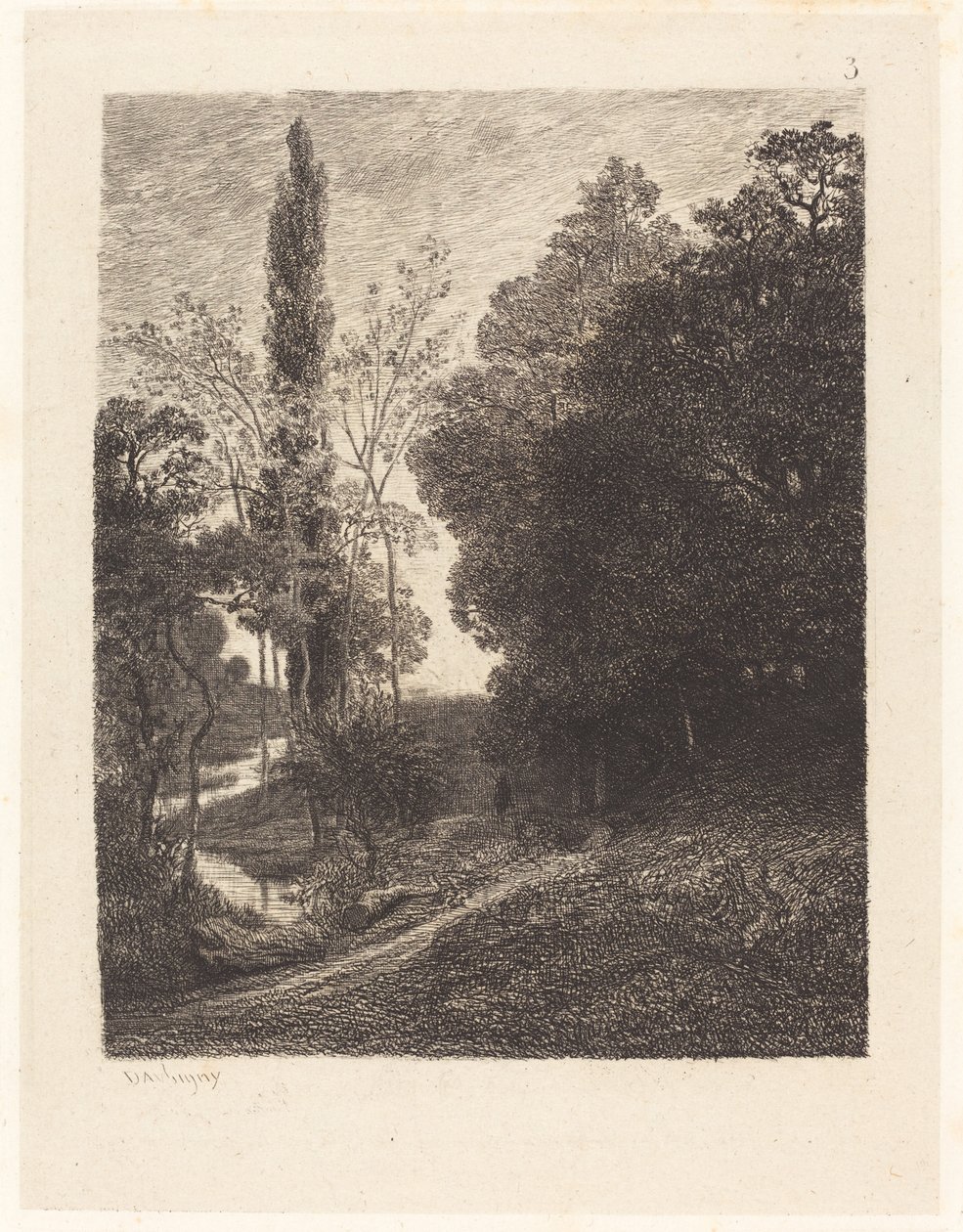 Les bords du Cousin - Charles Francois Daubigny